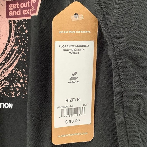 Florence Marine X Size Medium Gravity Movie Organic T-Shirt Black $38 msrp M5-1 - Picture 9 of 10